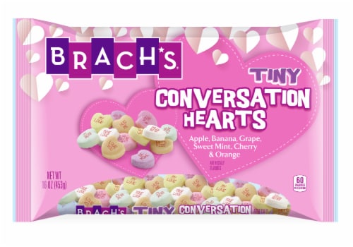 Brachs Candy, Conversation Hearts & Valentine Nerds, Tiny 22 Ea