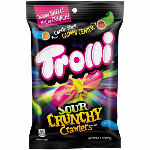 Trolli® Sour Crunchy Crawlers Gummi Candy Perspective: front