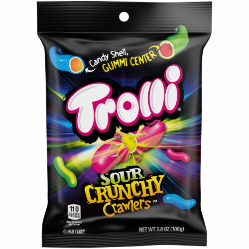 Trolli Sour Crunchy Crawlers Gummi Candy Perspective: front