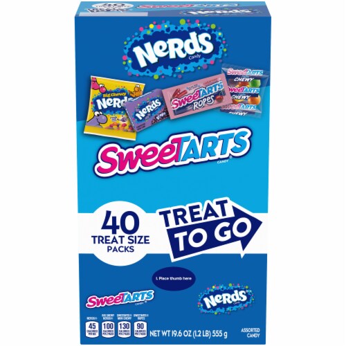 Ferrara Assorted Sweet Tarts and Nerds Perspective: front