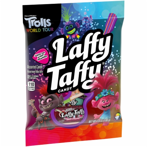 Laffy Taffy Trolls Candy Bag Perspective: front