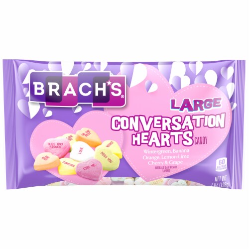 Brach's Large Conversation Hearts Valentine Candy, 7 oz - Foods Co.