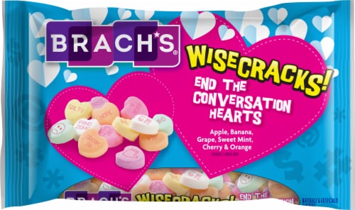 Brach's Wisecracks End the Conversation Hearts Valentine Candy Perspective: front