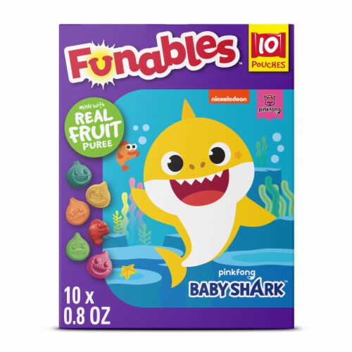 Funables™ Nickelodeon™ Baby Shark Fruit Flavored Snacks Perspective: front