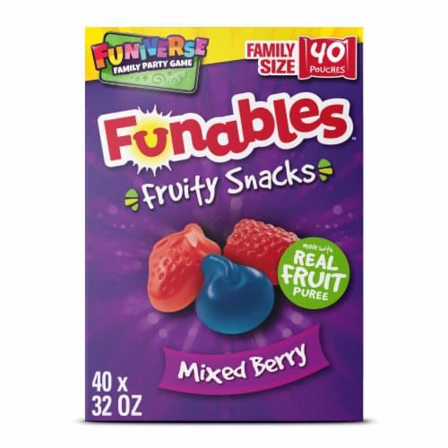 Funables™ Mixed Berry Fruit Snack Pouches Perspective: front
