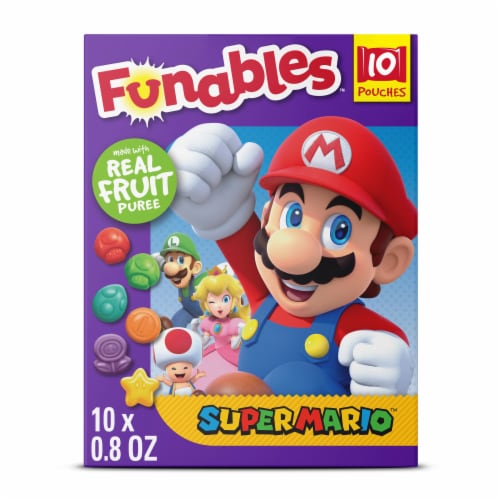 Funables™ Super Mario™ Fruit Flavored Snacks Perspective: front