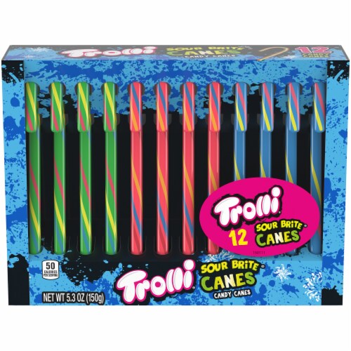 Trolli Holiday Sour Brite Candy Canes Perspective: front