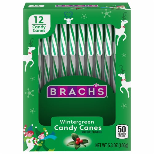 Brach's® Holiday Wintergreen Candy Canes Perspective: front