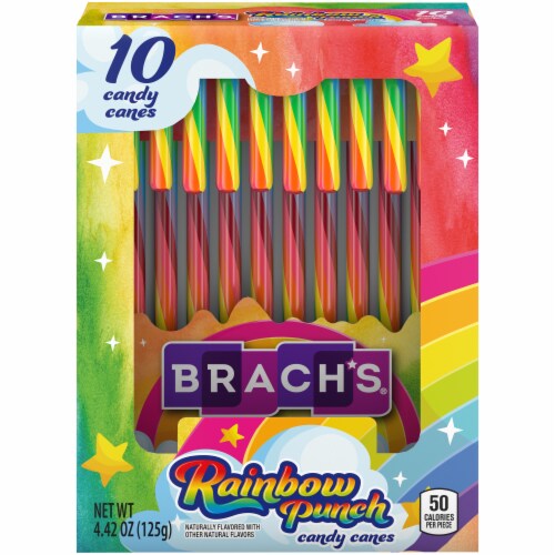 Brach's® Holiday Rainbow Punch Candy Canes Perspective: front