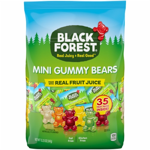 Black Forest® Mini Gummy Bears Halloween Candy Perspective: front