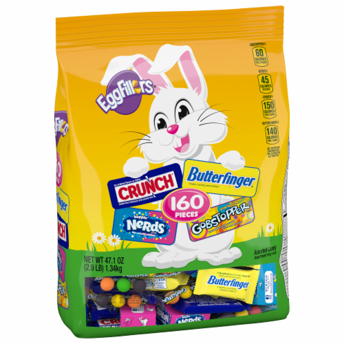 Brach's Eggfillers Crunch Butterfinger Nerds & Gobstoppers Easter Candy Perspective: front