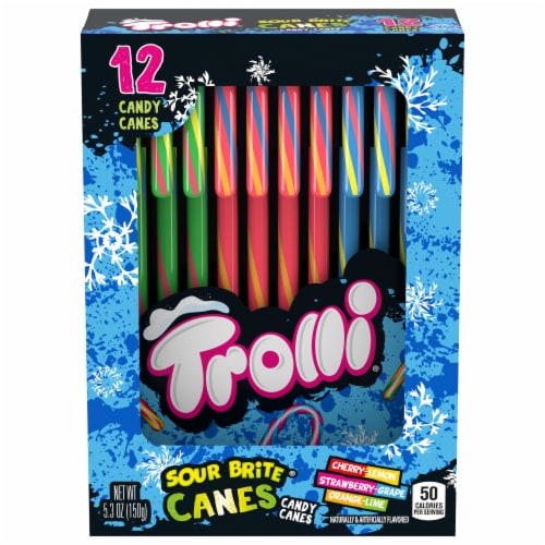 Trolli® Sour Brite® Candy Canes Perspective: front