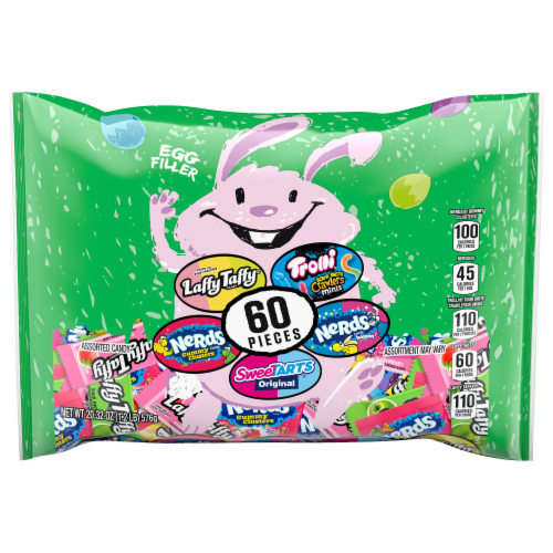 SweeTARTS Easter Bunny Egg Filler Assorted Premium Candy Bag Perspective: front