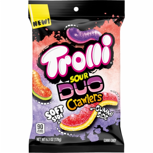 Trolli® Sour Duo Crawlers Candy Perspective: front