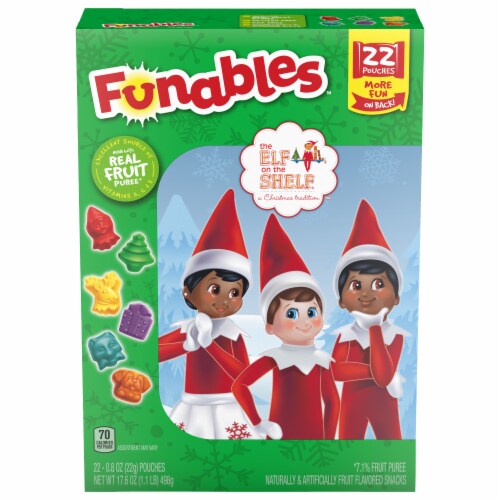 Funables™ Holiday Elf on the Shelf™ Fruit Flavored Snacks, 22 ct / 17.6 ...