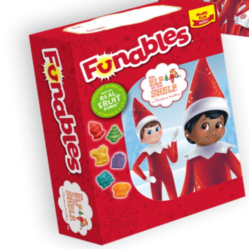 Funables Elf on the Shelf Fruit Favored Holiday Snacks Perspective: front