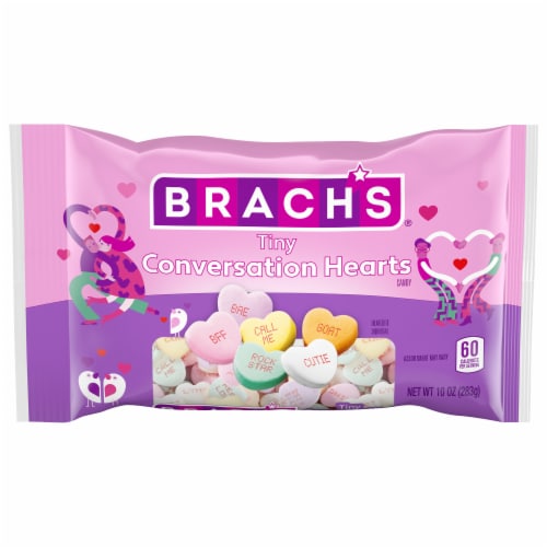 Brach's Tiny Conversation Candy Hearts Perspective: front