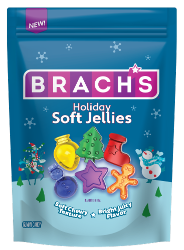 Brach's® Holiday Soft Jellies Candy Bag Perspective: front