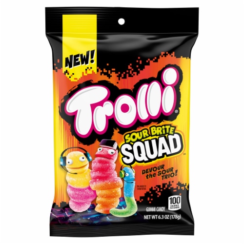 Trolli Sour Brite Squad Peg Bag Perspective: front
