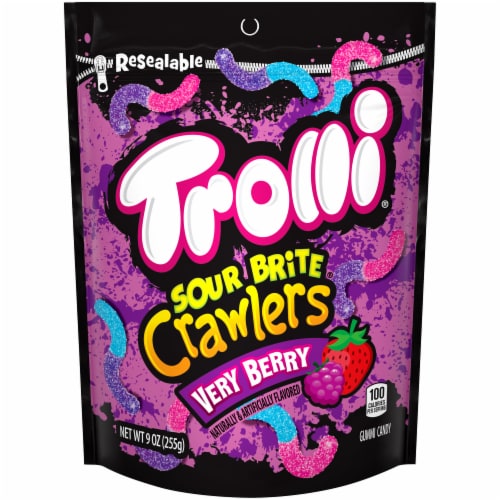 Trolli Very Berry Sour Brite Crawlers Perspective: front