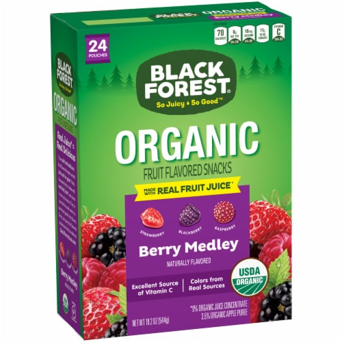 Black Forest Organic Berry Medley Fruit Snacks Perspective: front
