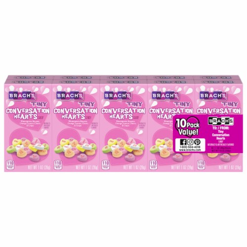 Brach's Tiny Conversation Hearts Friendship Exchange Valentine Candy, 10 ct  - Kroger