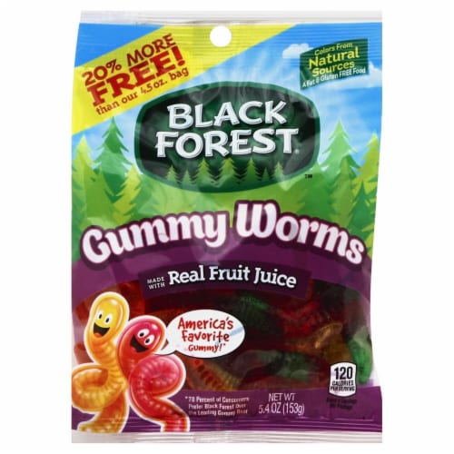 Black Forest Gummy Worms Perspective: front