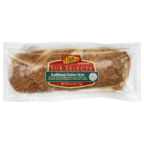 Deluxe Express Sub Selects Traditional Italian Sub Perspective: front