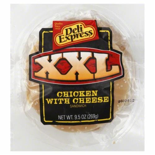 Deli Express XXL Chicken With Cheese Burrito Perspective: front