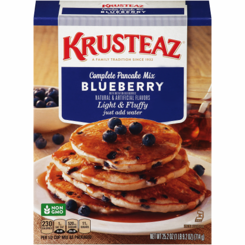Krusteaz Blueberry Pancake Mix Perspective: front