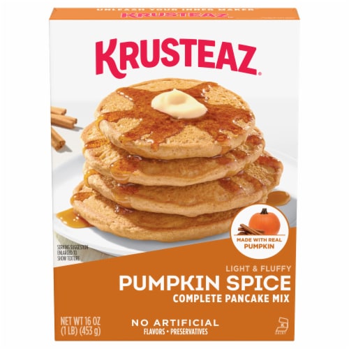 Krusteaz® Pumpkin Spice Complete Pancake Mix Perspective: front