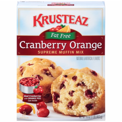 Krusteaz Fat Free Cranberry Orange Muffin Mix Perspective: front