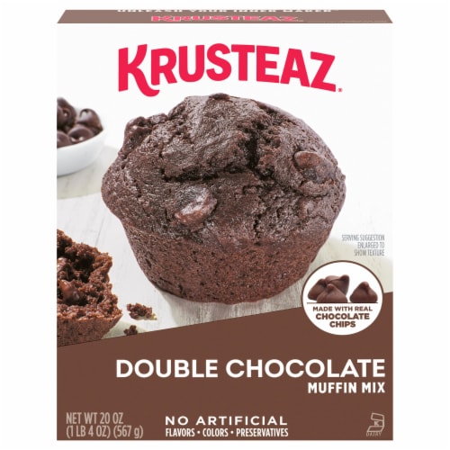 Krusteaz® Double Chocolate Muffin Mix Perspective: front