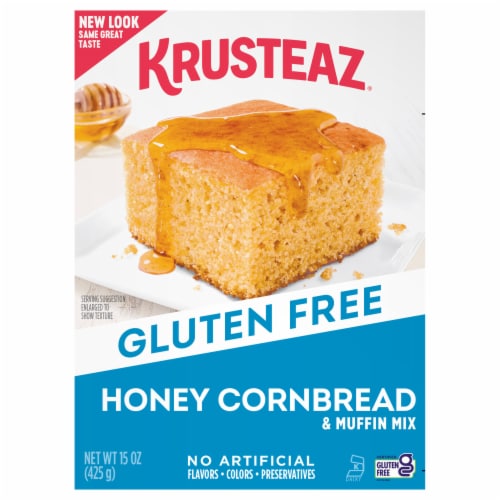 Krusteaz® Gluten Free Honey Cornbread Mix Perspective: front