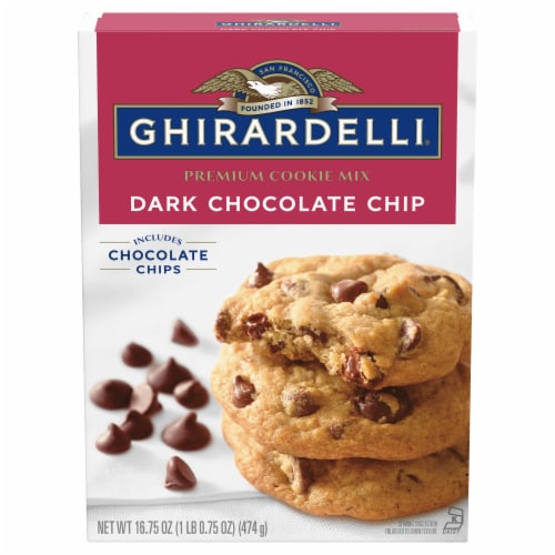 Ghirardelli® Dark Chocolate Chip Cookie Mix Perspective: front