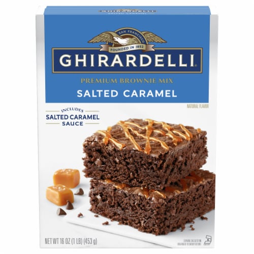 Ghirardelli® Salted Caramel Brownie Mix Perspective: front