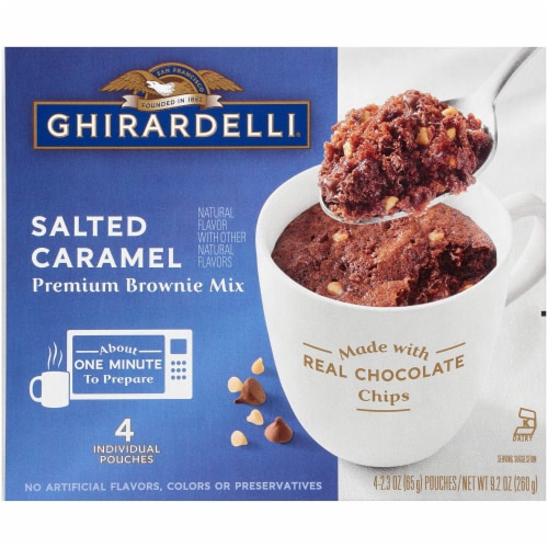 Ghirardelli Salted Caramel Premium Brownie Mix Perspective: front