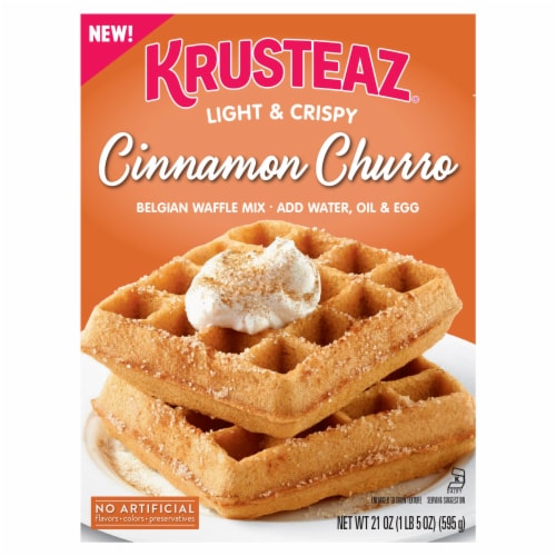 Krusteaz® Light and Crispy Cinnamon Churro Belgian Waffle Mix, 21 oz