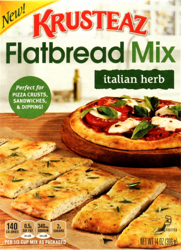 Krusteaz Italian Herb Flatbread Mix Perspective: front