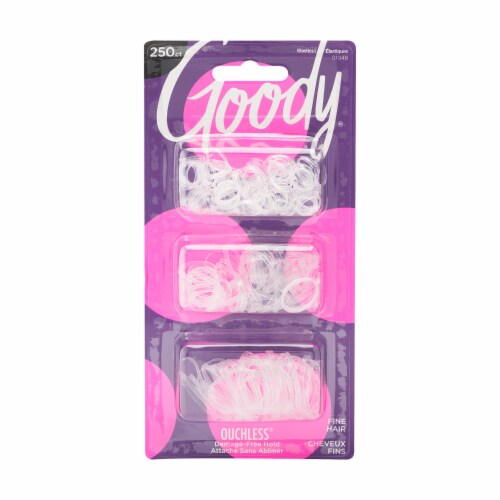 Goody® Ouchless® Clear No-Metal Elastics Perspective: front