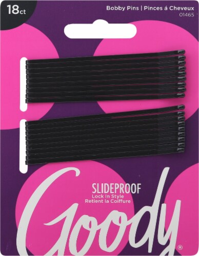 Goody® Black Bobby Pins Perspective: front