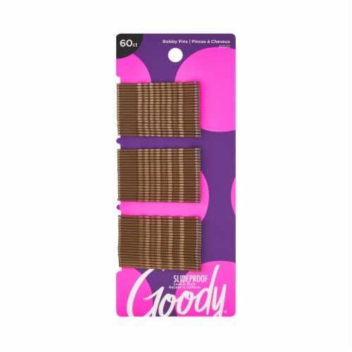 Goody® Brown Bobby Pins Perspective: front