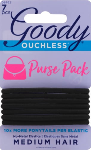 Goody Ouchless Purse Pack Medium Ponytail Elastics Perspective: front