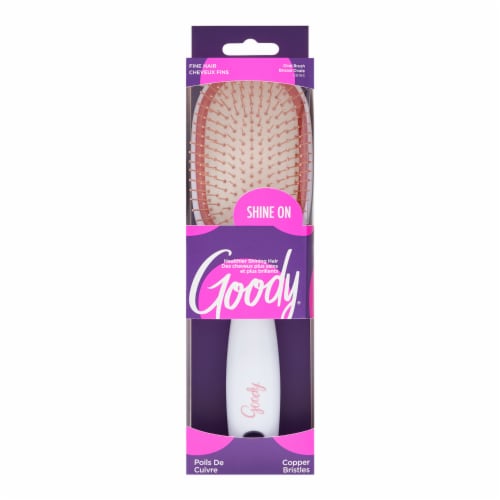 Goody Shine On Copper Bristle Oval Brush Perspective: front