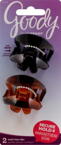 Goody Slideproof Wingless Small Claw Clips Perspective: front