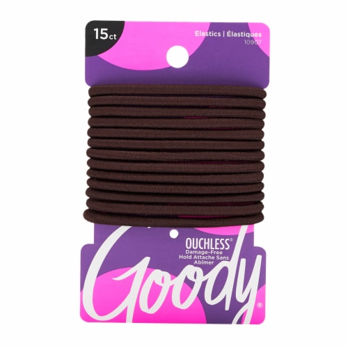 Goody Ouchless Brown Elastics Perspective: front