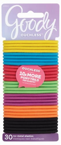 Goody Ouchless Candy Coated No-Metal Elastics Perspective: front