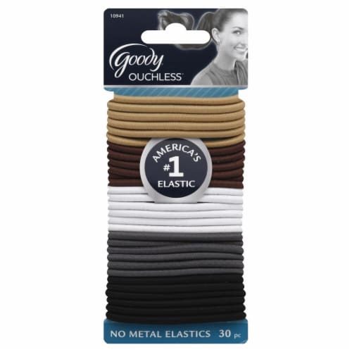 Goody® Ouchless Core Assorted Braided Elastics Perspective: front