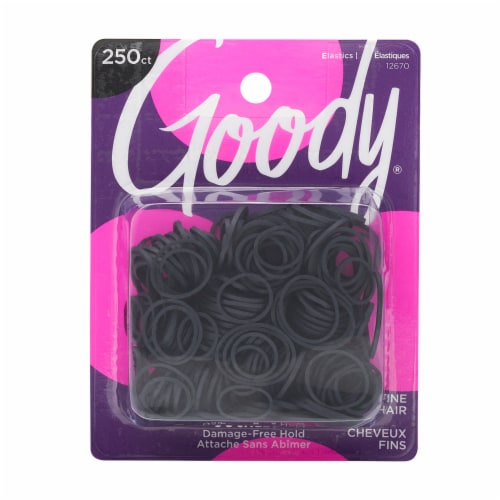 Goody Ouchless Black Rubber Bands Value Pack, 250 ct - Kroger