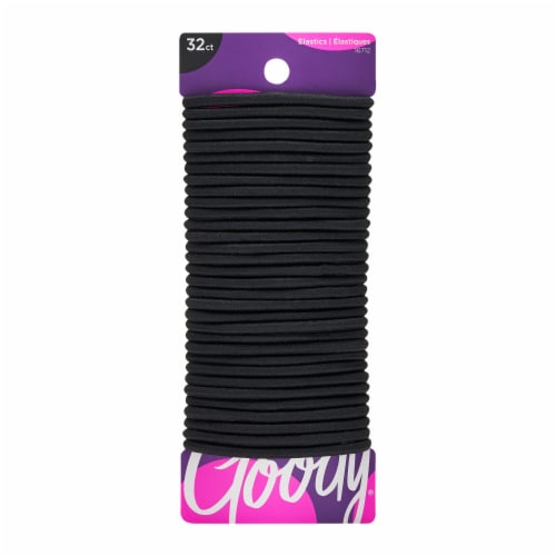 Goody® Ouchless Little Black Dress Medium Hair Braided Elastics Perspective: front